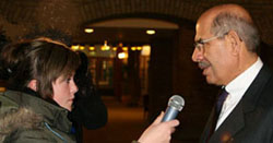 Kristine intervjuer fredsprisvinner Mohamed ElBaradei